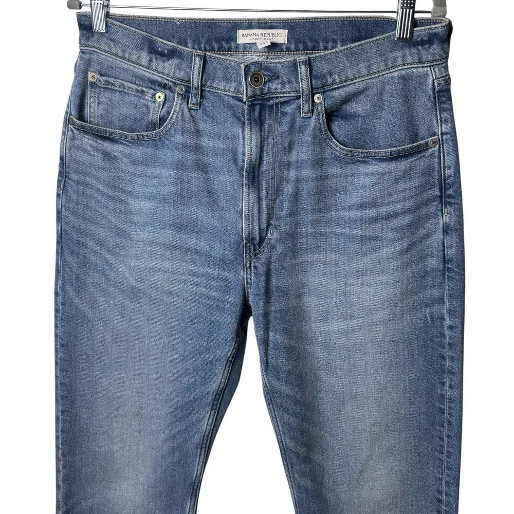 Banana Republic Slim Light Blue Jeans Capsule‎ Comfort Preppy Chic Minimalist 32